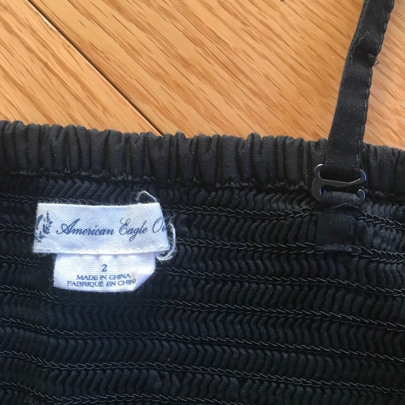 American Eagle Button Up Dress Black - Picture 4 of 4